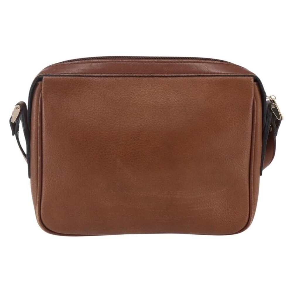 Authentic Burberrys Shoulder Bag Leather Brown Gold - Picture 9 of 16
